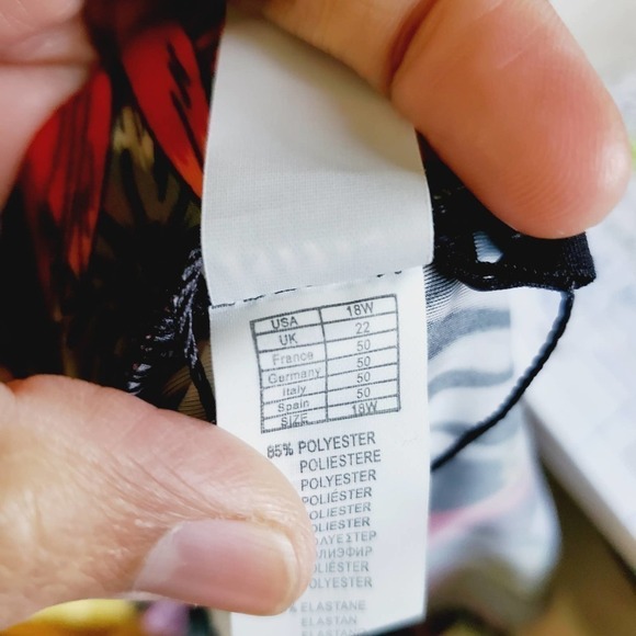 Minxueer Women Tropical Swim High Rise Floral Shorts Sz 18W Vacation  Coastal - Picture 8 of 9